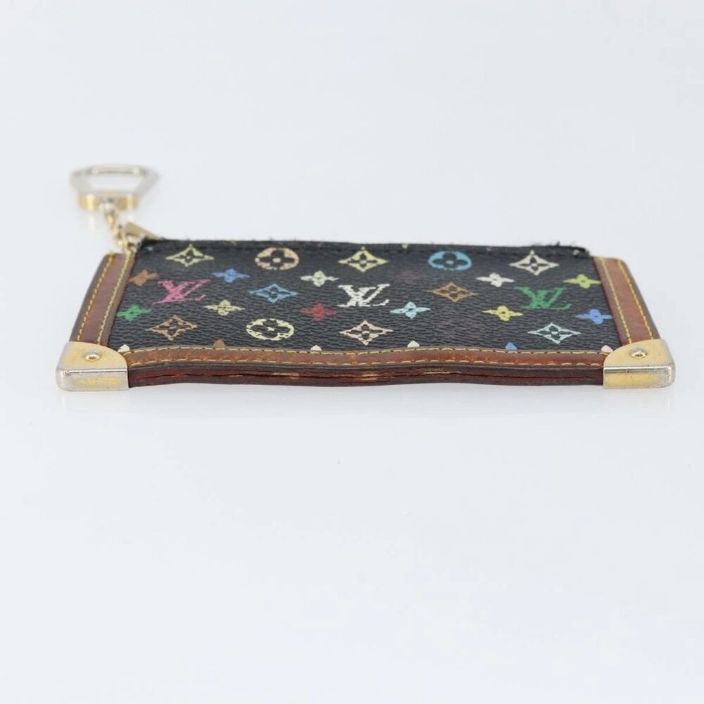 LOUIS VUITTON Multicolor Pochette Cles Coin Purse Black M13664 LV Auth 158853 - Picture 6 of 16
